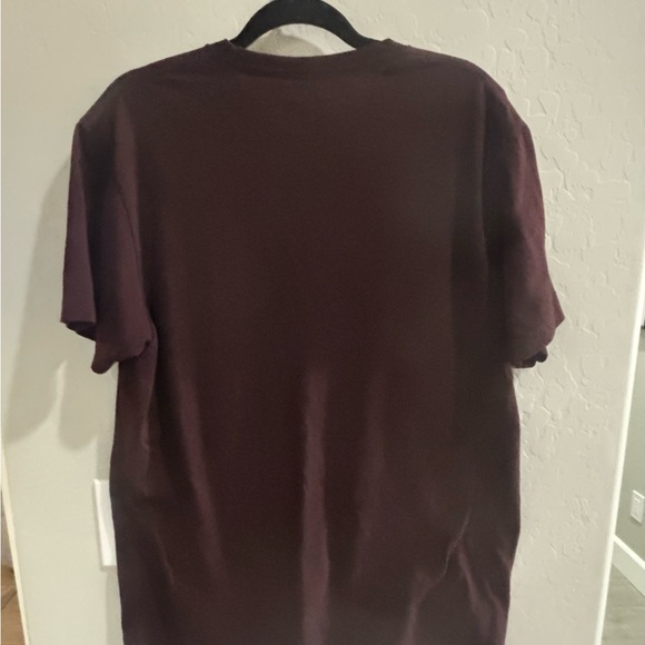 Ring Of Fire Men's Medium Burgundy short sleeve Tee With Flag Graphics - Picture 2 of 5